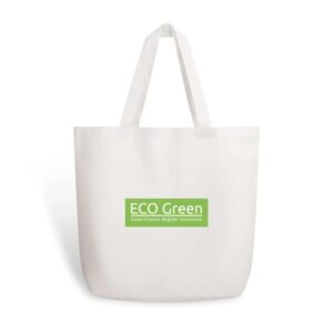 EcoGreen - GREEN Choices, Brighter Tomorrows! 100% Cotton Tote Bag (Single-sided Print)