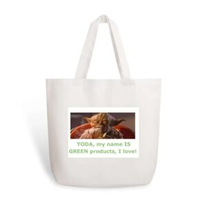 EcoGreen - YODA, 100% Cotton Tote Bag (Single-sided Print)
