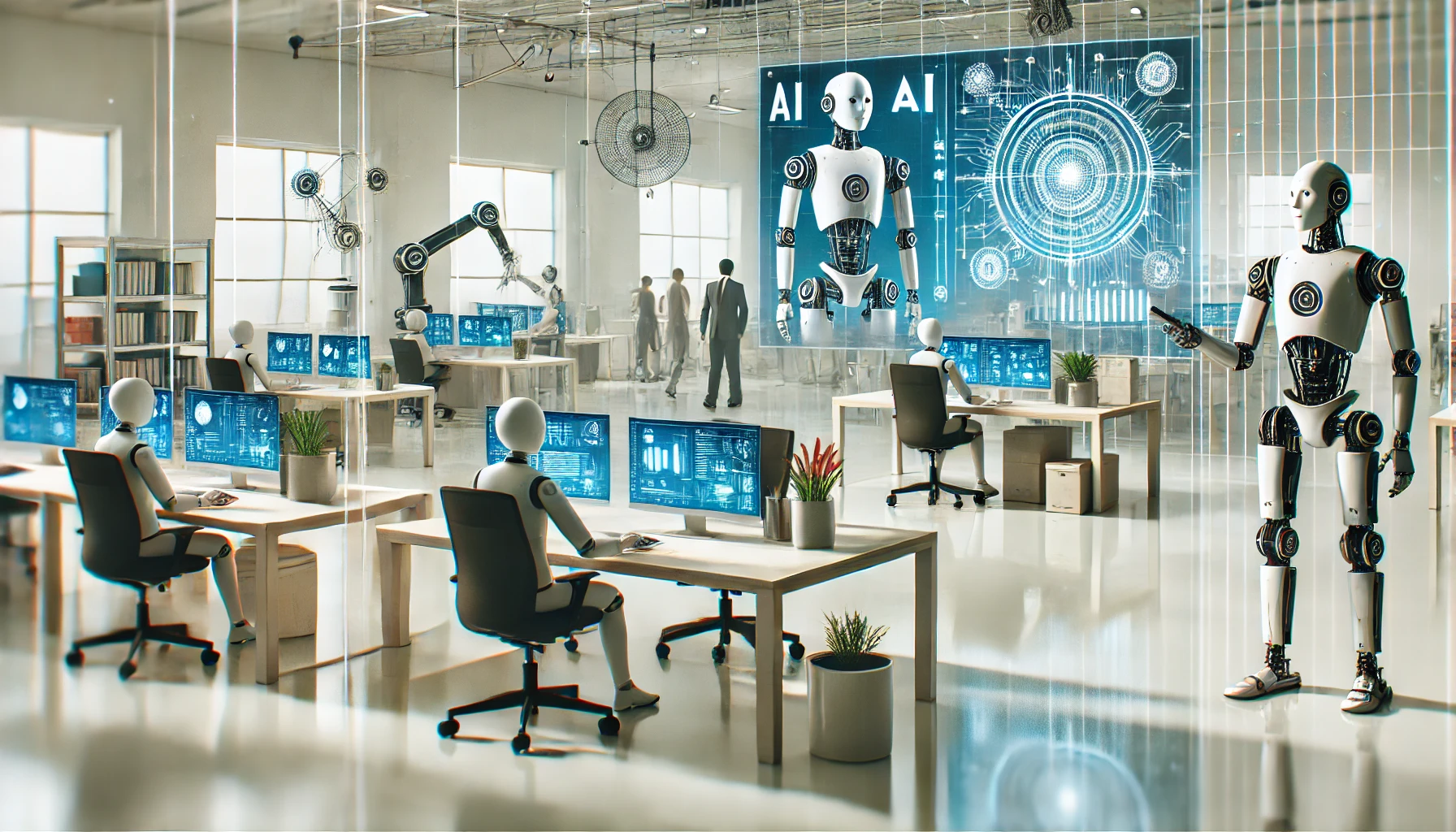 Futuristic Office Setting