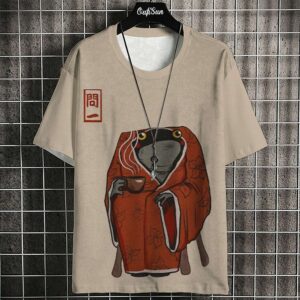 Spring And Summer T-shirt European And American Hip Hop Series Digital 3D Printing Men's Short-sleeved Sports T-shirt Top