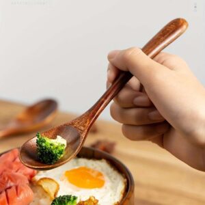 🍴 1pc Premium Wooden Spoon Set – Eco-Friendly Reusable Wood Spoons | Multi-Use Cooking, Serving & Stirring Tools for Kitchen, Dinner, Coffee & Dessert (Set of 1)