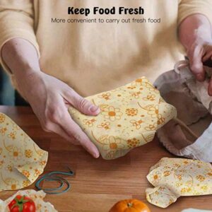 Eco-Friendly Beeswax Food Wraps - Reusable, Biodegradable Cloth For Fruits & Vegetables Preservation, Kitchen And Dining Essentials