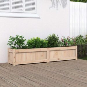 Wooden Planter Box Indoor Outdoor Rustic Plant Pot Balconies Terraces Garden Decor Restaurant and Wedding Decorations for Growing Flowers