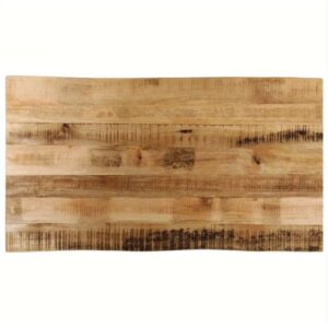 Live edge table top 120x60x3.8cm raw mango wood