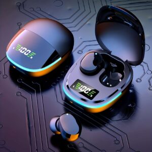 2024 Wireless Earbuds with LED Display & Touch Control – TWS In-Ear Bluetooth Headphones for Music, Sports & Gaming – Noise-Reducing, Fast Pairing Headset for iOS & Android