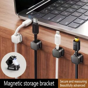 1/3/6pcs Cool Magnetic Data Cable Storage Organizer and Charging Cable Holder - Giving You a Neat Desktop