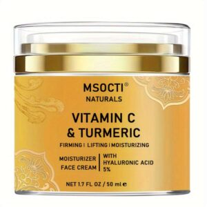50ml Turmeric Moisturising Cream With Collagen, Hyaluronic Acid, Vitamins C+E, For Dry Skin Care, Improves Elasticity, Men's And Women's Moisturising Cream