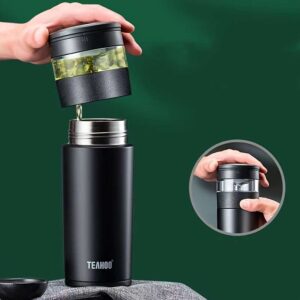 1pc 670ml/22.7oz Leakproof Portable Tea Cup, Insulated Water Cup With Tea Filter, Suitable For Outdoor Activities, Camping, Travel, Fitness Training