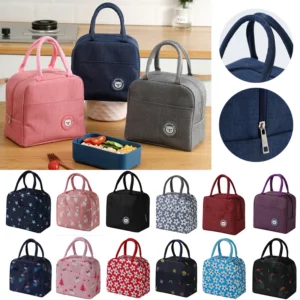 Portable Cooler Bag Ice Pack Lunch Box Insulation Package Insulated Thermal Food Picnic Bags Pouch For Women Girl Kids Children