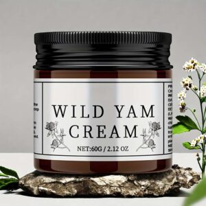 Wild Yam Root Cream 60g/2.12Oz – Skin Tone Enhancer & Non-Greasy Summer Moisturizer for Radiant Skin