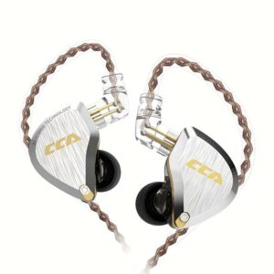 🎧 CCA C30.48 cm Ear Monitor Headphones – 5BA 1DD Hybrid HiFi IEM Earphones | Noise-Isolating Stereo Wired Earbuds with Detachable Cable for Musicians, Singers, DJs & Audiophiles