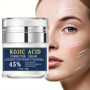 Kojic Acid Cream – 1.76 oz (50g) | With Niacinamide, Vitamin C, Vitamin E, Hyaluronic Acid, Shea Butter, Aloe Vera & Plant Squalane | Skin Brightening, Rejuvenating & Firming Formula