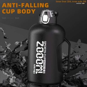 🥤 Large Capacity Insulated Water Bottle – Stainless Steel Fitness & Outdoor Water Bottle | 1500ML / 2000ML (50.72oz / 67.63oz) Reusable Sports Bottle with Double Wall Vacuum Insulation
