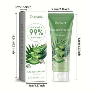 🌿 60g Aloe Vera Skin Gel – Travel-Size Moisturizing Gel for Face, Hair & Body