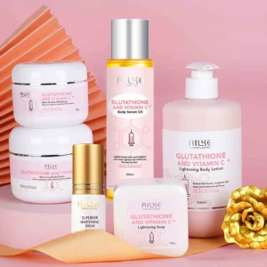 🌟✨ AILKE Brightening & Rejuvenating Skin Care Set: Vitamin C & Glutathione for Luminous Skin