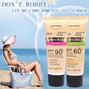 LANBENA High-Protection Sunscreen Cream: SPF 60 & SPF 90 Facial & Body Sunblock for Oil Control, Hydration & Isolation ✨ Ultimate UV Shield, 💧 Refreshing Moisture, 🛡️ Skin Blocker