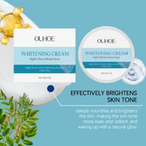 OUHOE Whitening Cream - Lighten Dullness, Even Skin Tone, Deep Nourish, All Skin Types, Night - time Repair🌙 The Sleepy-Time Secret: OUHOE Night Repair & Whitening CreamOUHOE Whitening Cream - Lighten Dullness, Even Skin Tone, Deep Nourish, All Skin Types, Night - time Repair