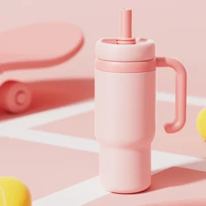 24oz Stainless Steel Whale Fountain Tumbler with Handle  for Kids Teens and Adults